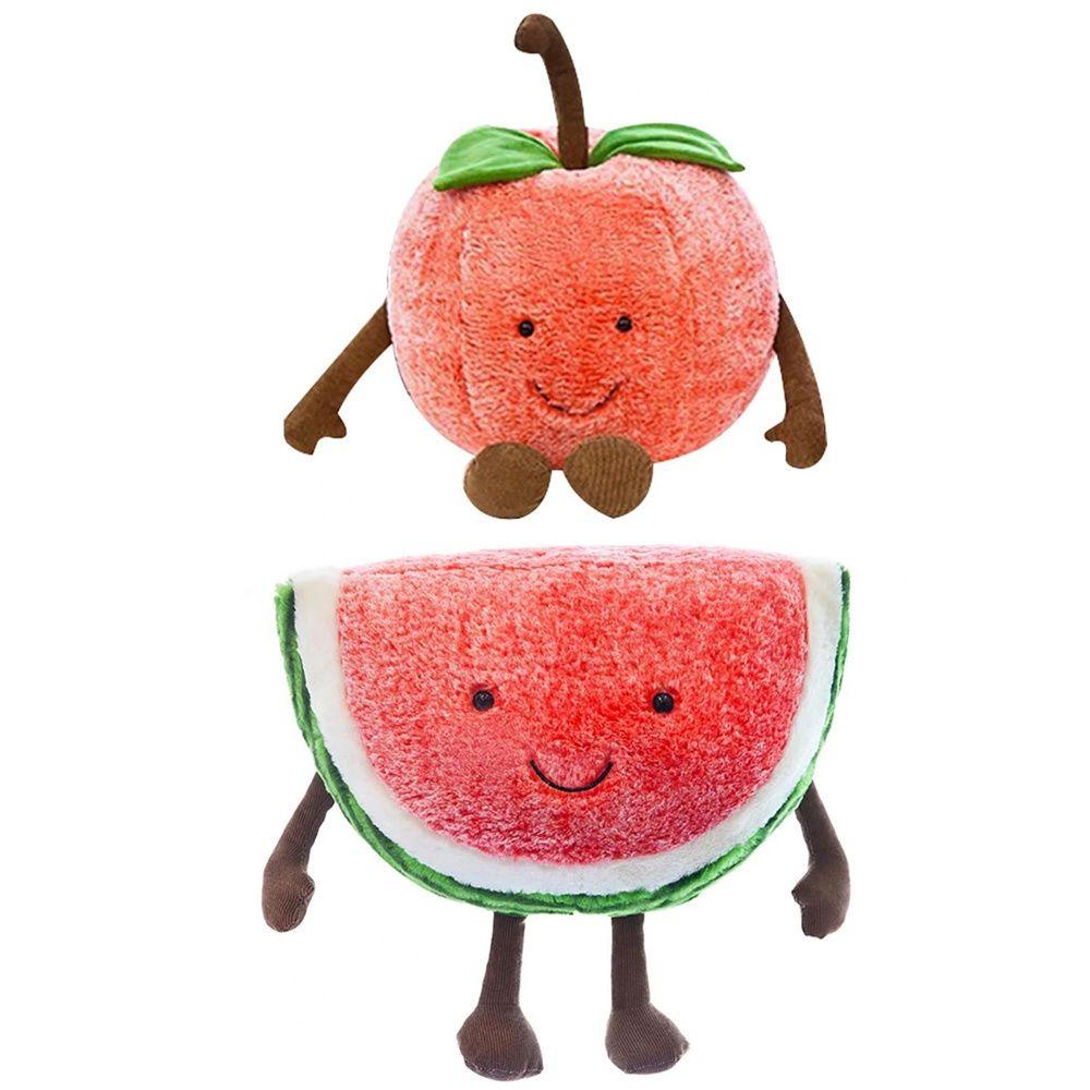 LANFY Trái Cây Nhồi Bông Mềm Mại Đáng Yêu Trang Trí Ghế Sofa