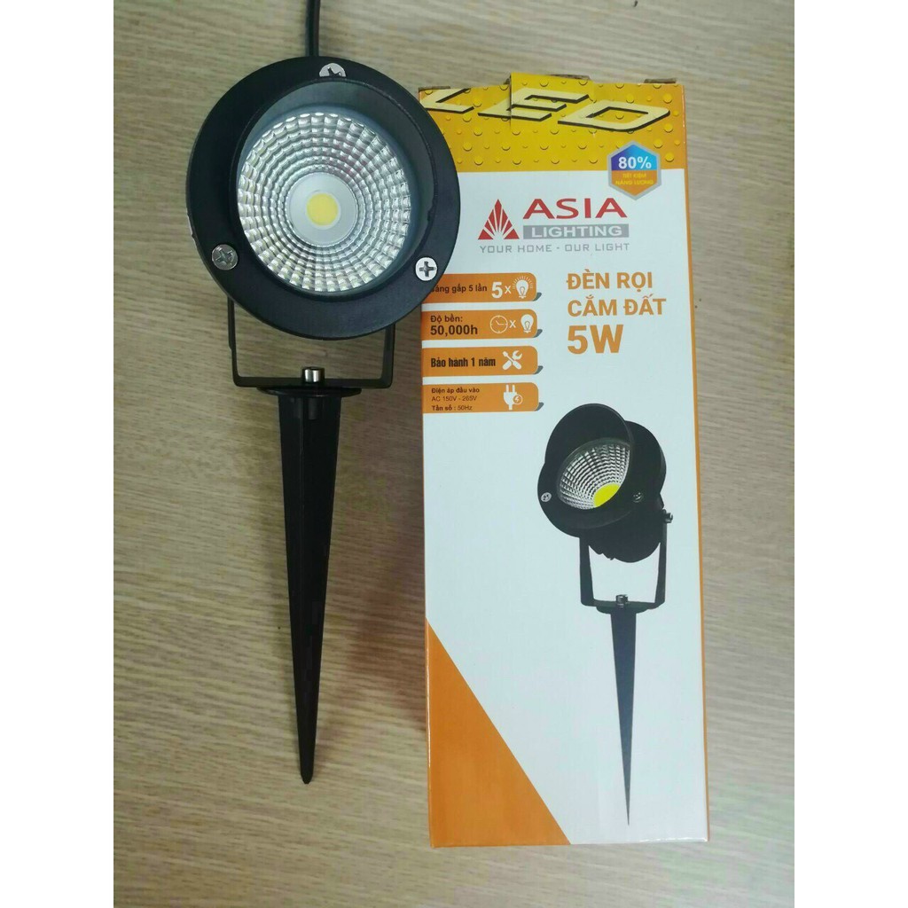 - Đèn cắm cỏ 5W Chiếu Sáng Sân Vườn IP66 chip led COD ( as vàng/ trắng )