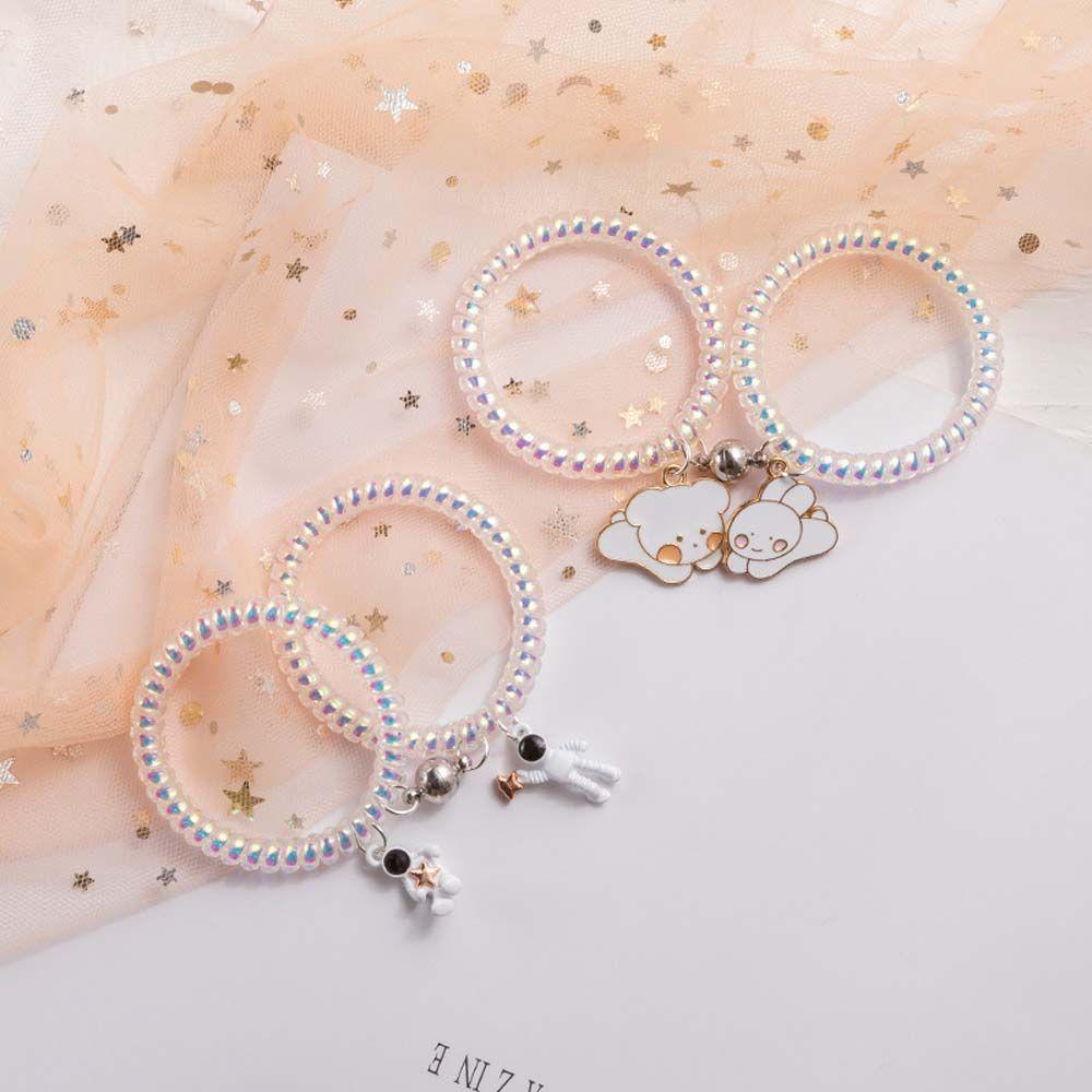 MOCHO Vòng Đeo Tay Dây Cao Su Họa Tiết Phi Hành Gia Hoạt Hình Ngọt Ngào