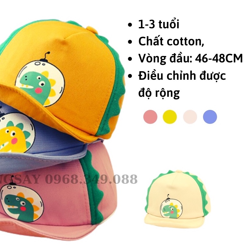 Mũ lưỡi trai cho bé cute little dinosaur