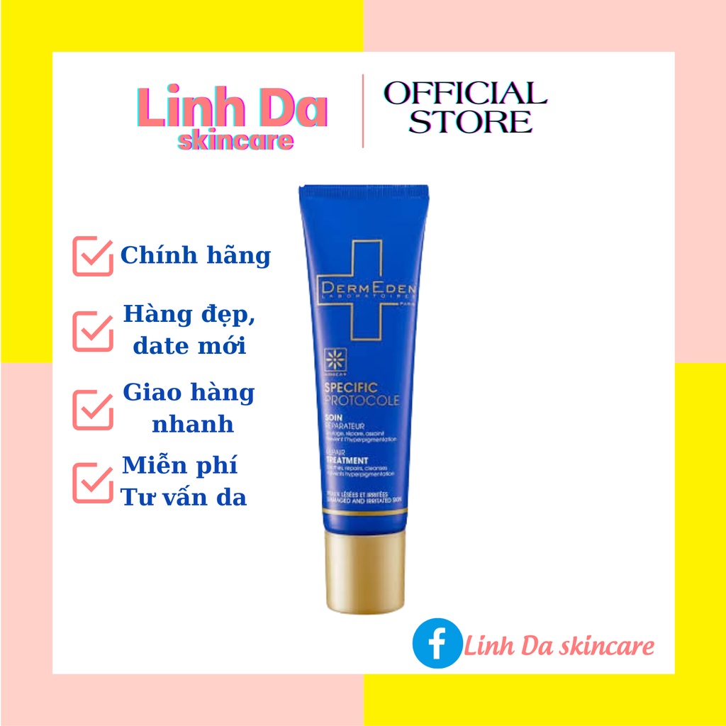 Kem dưỡng ẩm phục hồi da Dermeden Repair Care 30ml Date mới nhất