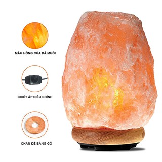 Đèn Đá Muối Himalaya phong thủy Tài Lộc, thanh lọc không khí