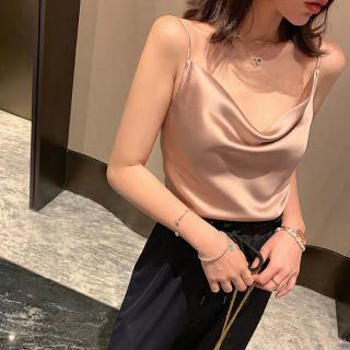 Áo hai dây lụa cổ đổ (có video)