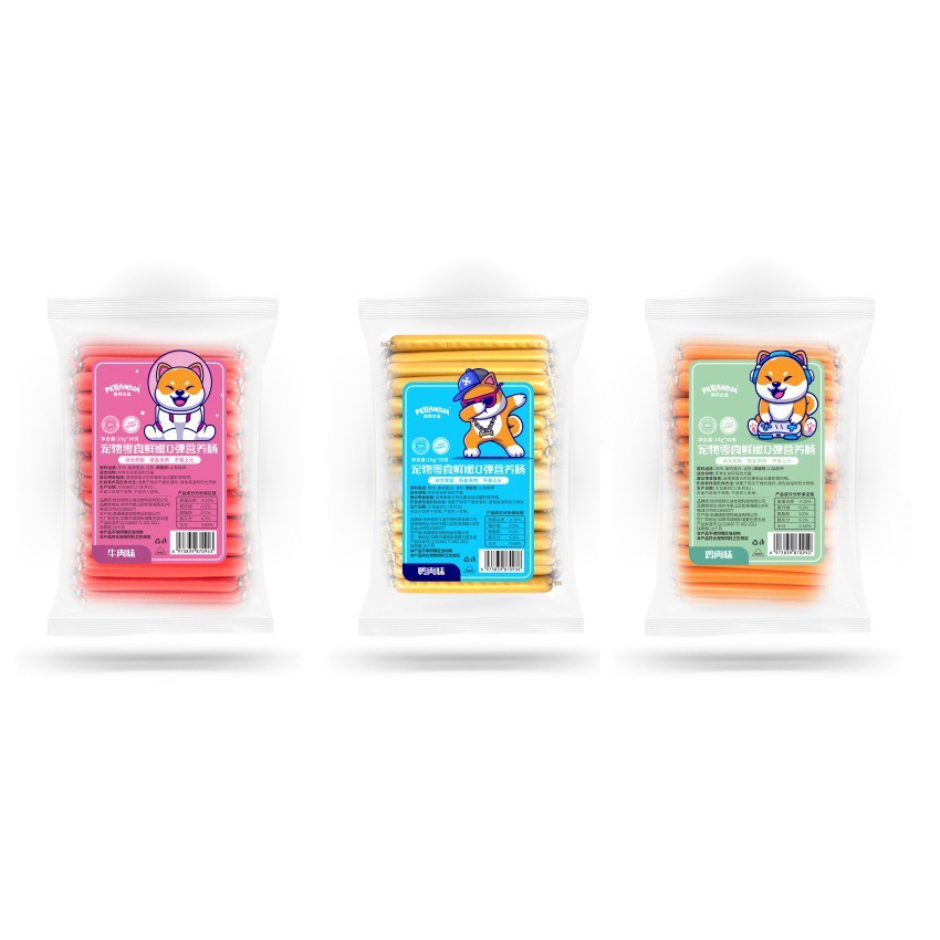 [HÀ NỘI] Xúc xích cho chó mèo Taotaopets cung cấp đầy đủ dưỡng chất, vị bò gà vịt phomai thơm, dễ ăn