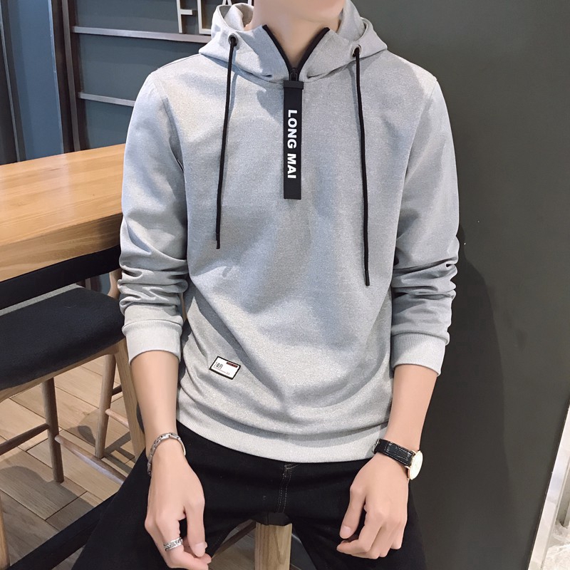 Áo hoodie nam đen in chữ phong cách hip hop | BigBuy360 - bigbuy360.vn