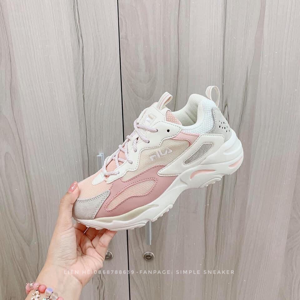 Giày Fila AuthFREESHIP Fila Ray Tracer Blue Pink Chuẩn Auth - Giày Fila Chính Hãng Hàn Quốc