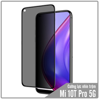 Kính cường lực cho Xiaomi Mi 10T Pro - Redmi K30S chống nhìn trộm full viền đen