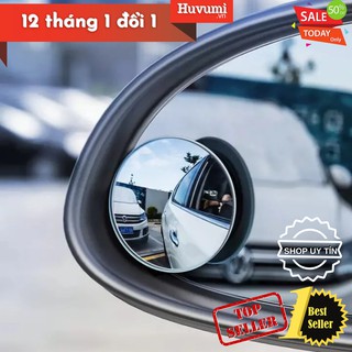 [Chính Hãng - Sẵn] Gương cầu lồi mở rộng góc nhìn, chống điểm mù cho xe hơi (Bộ 2 cái) - LV466-BK - New 100%