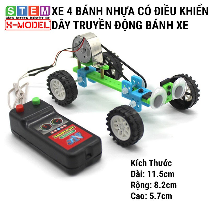 Đô chơi trí tuệ X-MODEL điều khiển ô tô cho bé tự làm DIY mô hình giáo dục STEM, STEAM