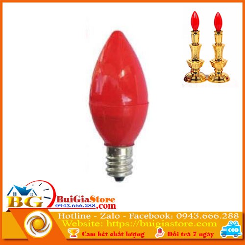 Bóng đèn LED quả nhót dùng cho đèn thờ