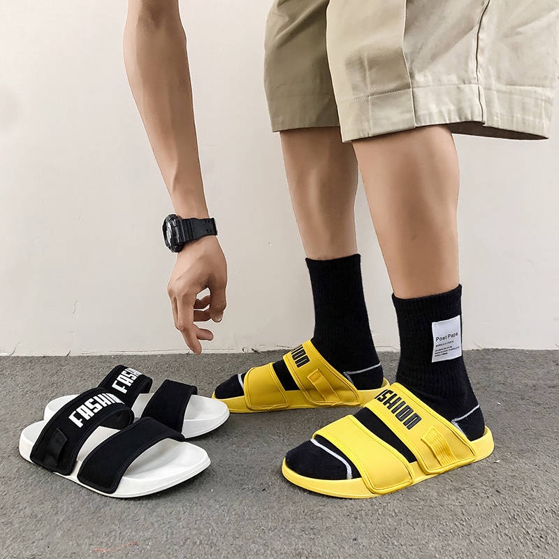 Dép nam cao cấp Sandal Thiết Kế Mới Thời Trang Mùa Hè Theo Phong Cách Hàn Quốc Dành Cho Cặp Đôi