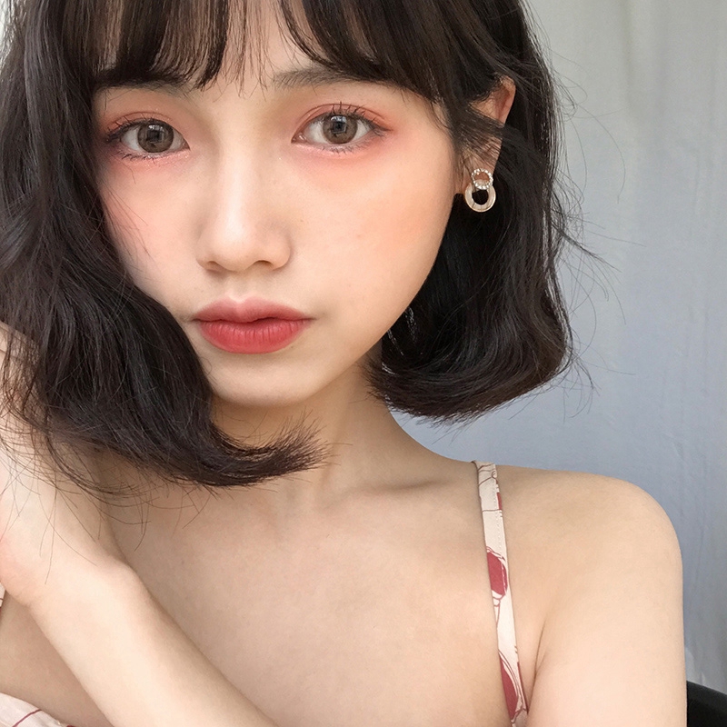 MANYUE Hoa Tai Hình Kẹo Đính Đá Đơn Giản Cho Nữ