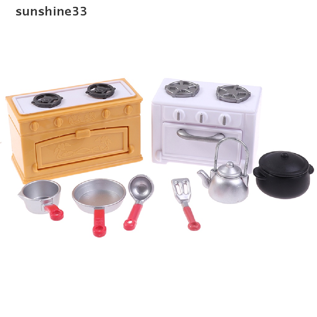 Bộ Đồ Chơi Mô Phỏng Nhà Bếp Xinh Xắn Cho Bé Tỉ Lệ 1: 12