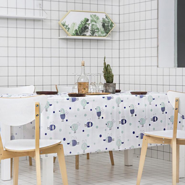 Khăn Trải Bàn Chống Thấm Nước Chịu Nhiệt Tốt Họa Tiết Hoạt Hình