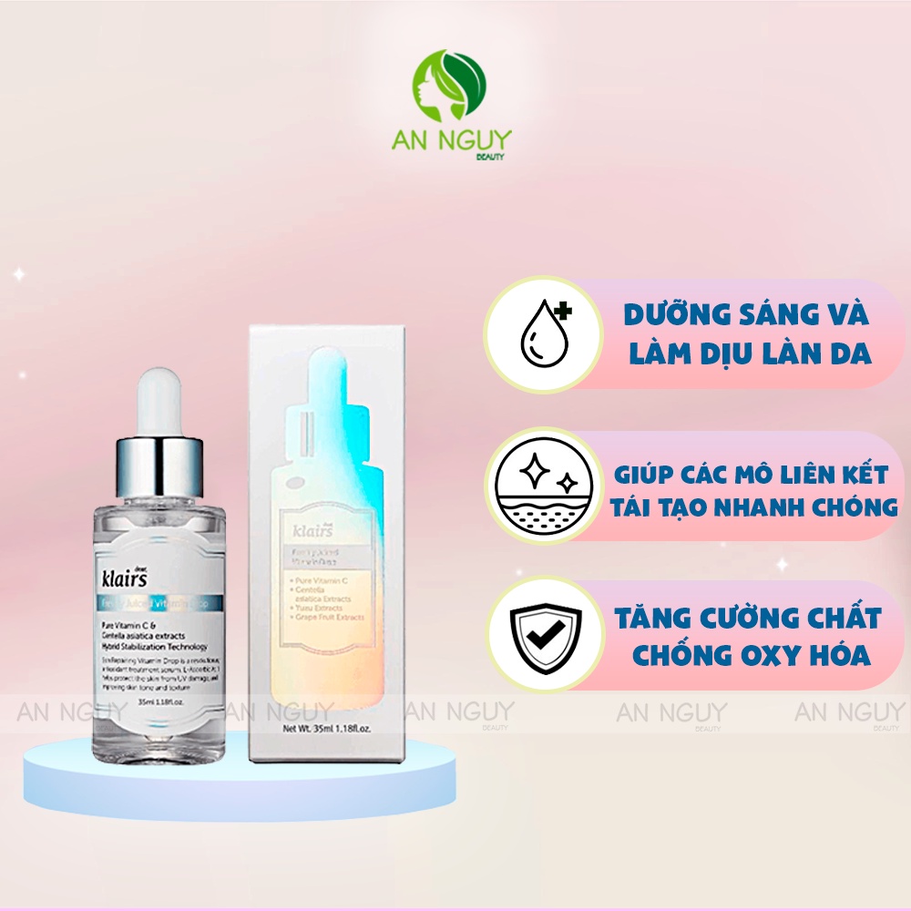 Tinh Chất Klairs Vitamin C Klairs Freshly Juice Vitamin Drop Dưỡng Trắng 35ml