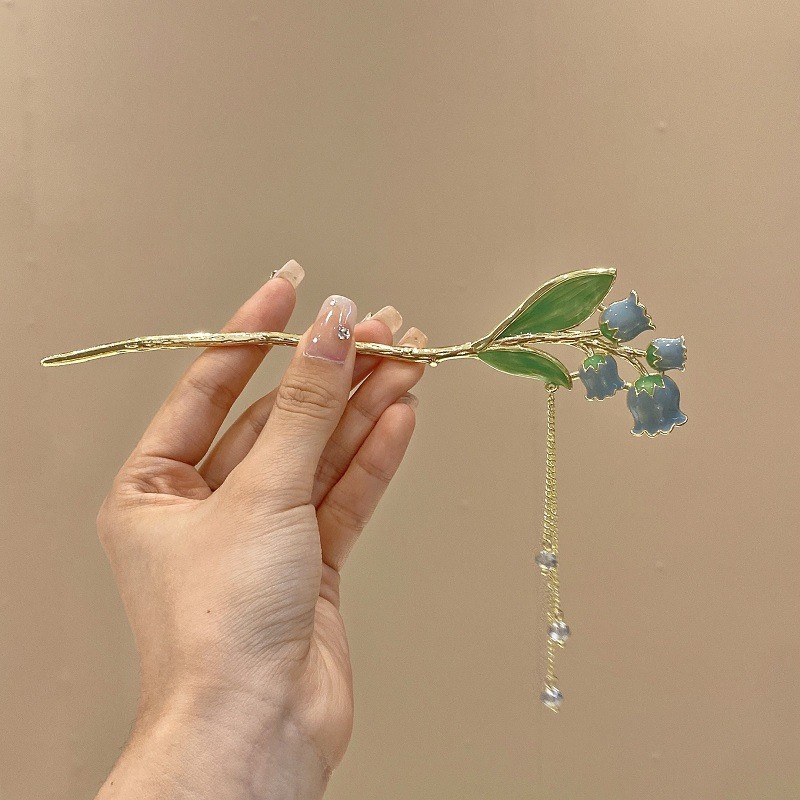 Trâm Cài Tóc Hình Hoa Đính Ngọc Trai Thời Trang Thanh Lịch Chất Lượng Cao Cho Nữ