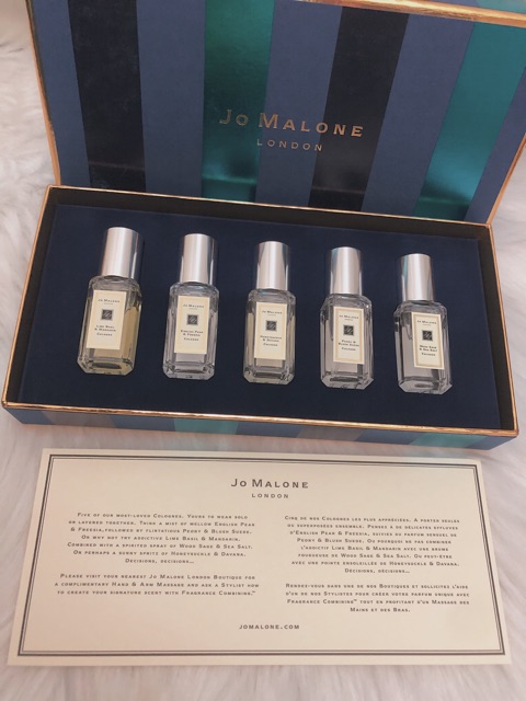 (CÓ SẴN) Set nước hoa Jo Malone Mini 9ml 5 chai (BILL UK) | BigBuy360 - bigbuy360.vn