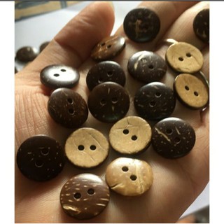 (p118-38) 10-50 nút gỗ dừa size 12.5/15/18mm
