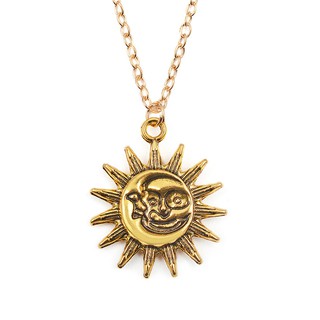 Vintage style moon and sun pendant