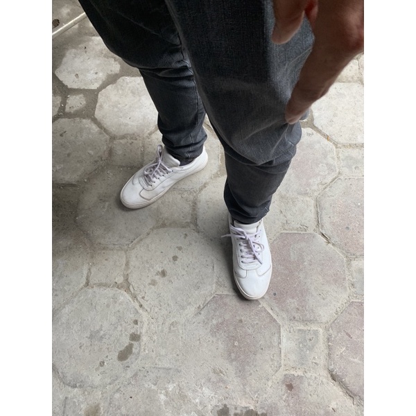 Giày Sneaker nam màu trắng VNXK da thật 100% - xả bom SIÊU SỐC