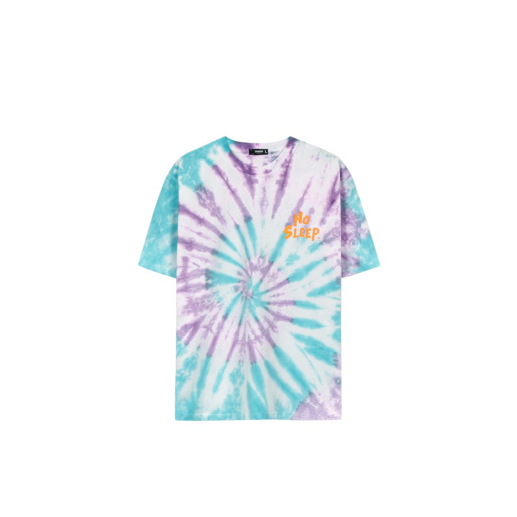 Áo Thun Tie Dye No Sleep Màu Xanh Tím