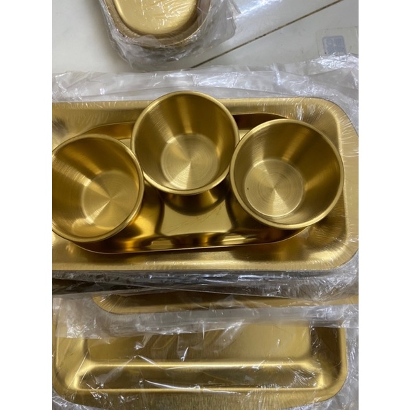 Bát inox vàng 304 loại đẹp dùng spa Bát Nhỏ xinh