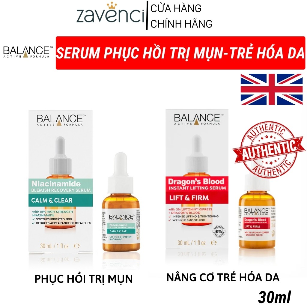 Serum BALANCE Máu Rồng Dragon’s Blood Lifting Phục Hồi Trẻ Hóa Làn Da (30ml)