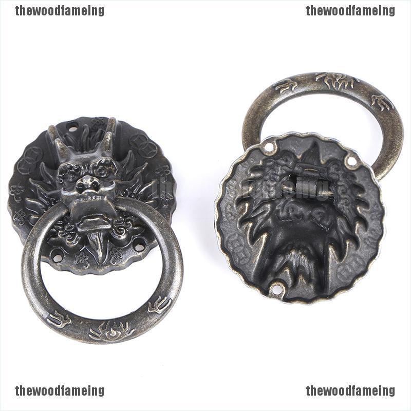 Set 10 Tay Nắm Cửa Hình Đầu Rồng Phong Cách Vintage