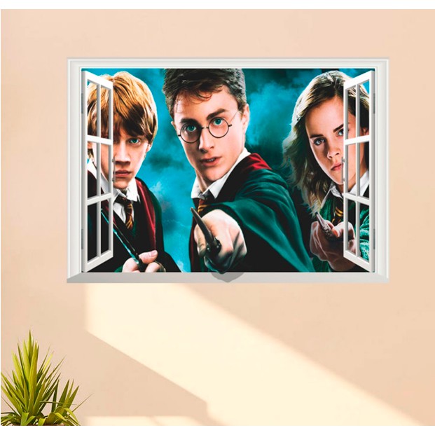 Decal trang trí cửa sổ Harry Potter