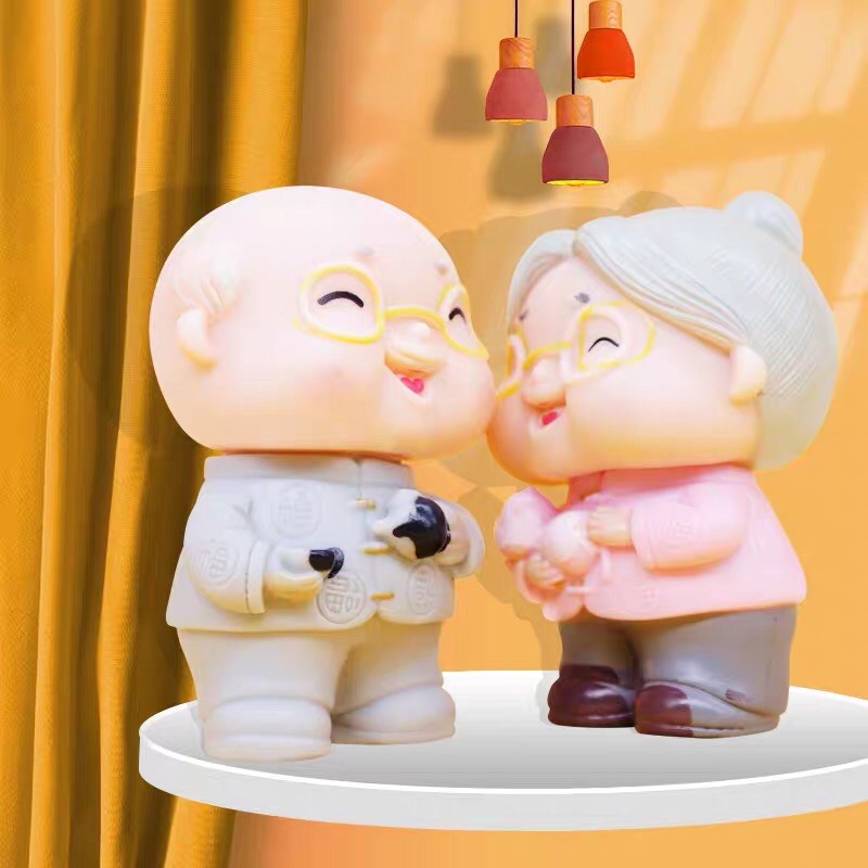 Búp Bê Trang Trí Bánh Kem Hình Ông Bà