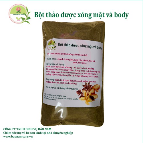 Bột thảo dược xông mặt và body 50gram