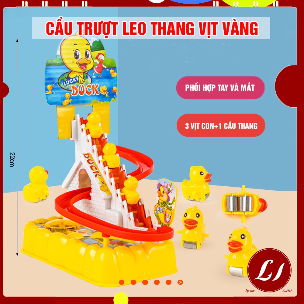 Đồ Chơi VỊT LEO THANG, CẦU TRƯỢT Phát Nhạc Cực Vui Tai Cho Bé -YN