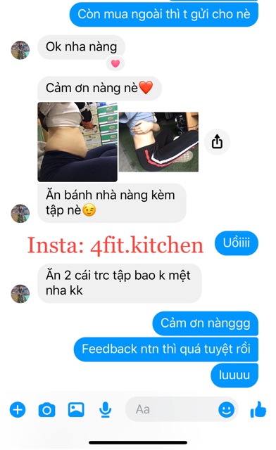 Combo 2 gói bánh Whey Protein Ngũ Cốc 4FIT Tăng Cơ, Giảm Mỡ, Giảm Cân