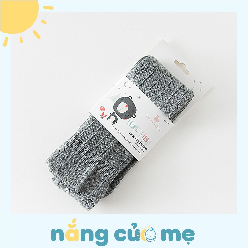 Quần legging cho bé dệt ren có giãn, quần tất cotton quần dài chống muỗi, chống nắng - Nắng của mẹ_QTHOA