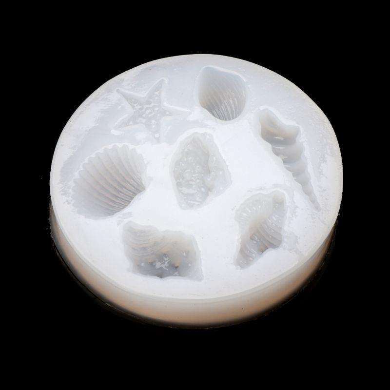 Khuôn silicon làm bánh/sô cô la hình vỏ sò/sao biển dễ thương