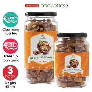 Mix hạt hữu cơ ăn vặt bổ sung dinh dưỡng 6 loại sấy nguyên vị ăn vặt mẹ bầu/ ăn vặt ăn kiêng/ ăn vặt healthy lành mạnh
