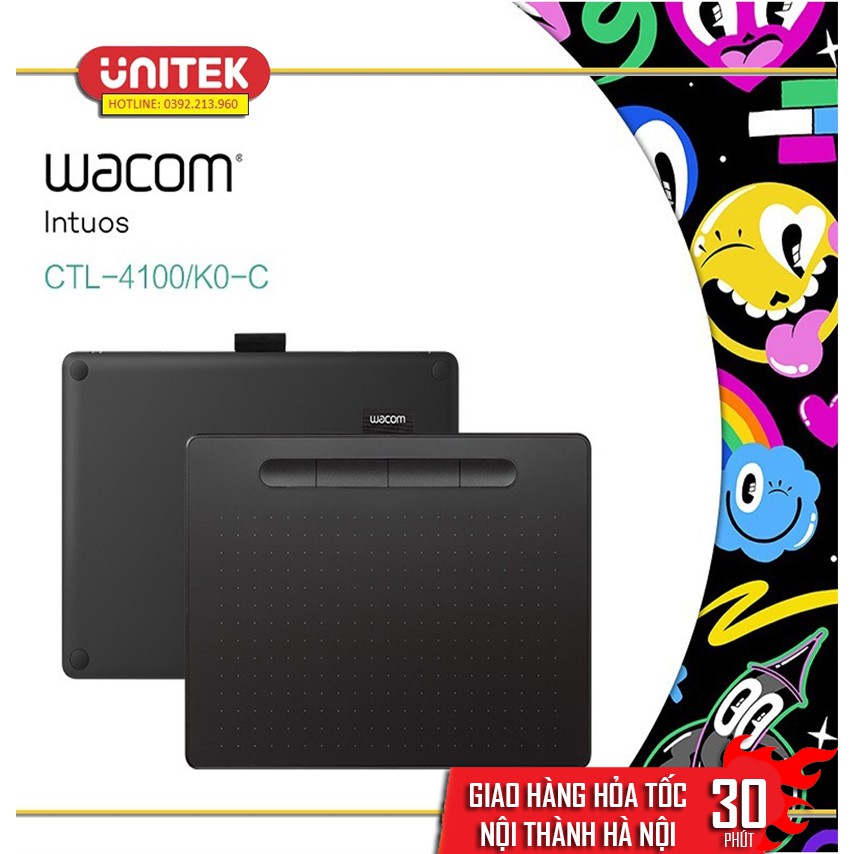 Bảng Vẽ Điện Tử Wacom Intuos CTL-4100/K0-C Kết Nối OTG Với Điện Thoại Android