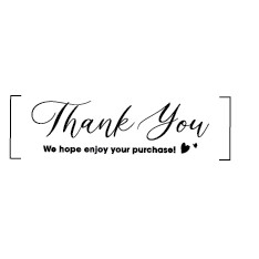 STICKER THANK YOU,TEM DÁN NIÊM PHONG HÀNG HÓA 28x80mm