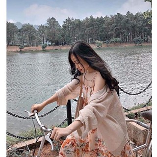 Áo Khoác Cardigan Len Mỏng Đi Biển, Dự tiệc Sang Chảnh- Hàng Quảng Châu Chuẩn loại 1