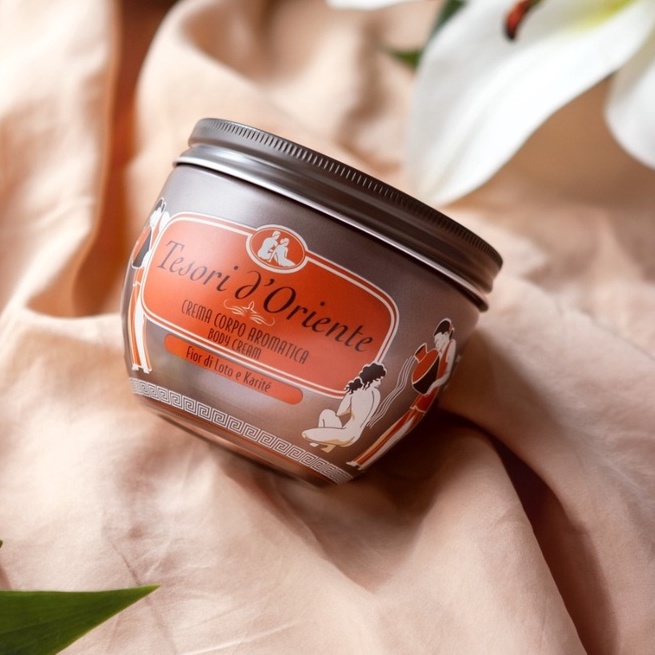 Kem Dưỡng Thể Tesori D'Oriente Lotus Flower 300g Kem Dưỡng Thể Nước Hoa Tesori