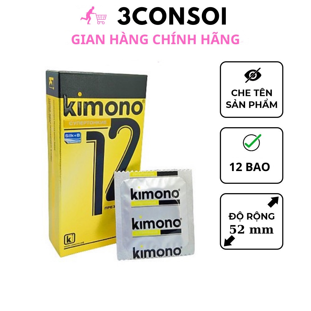 Bao cao su Kimono, bao cao su siêu mỏng 0.02 kéo dài thời gian