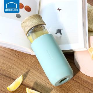 Bình nước thủy tinh lock & lock cách nhiệt tiện dụng cho học sinh/văn phòng