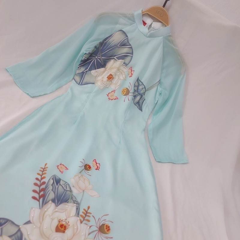 😍Set áo Dàì Sen tơ óng cao cấp đẹp sang xịn hàng thiết kế sang chảnh | BigBuy360 - bigbuy360.vn