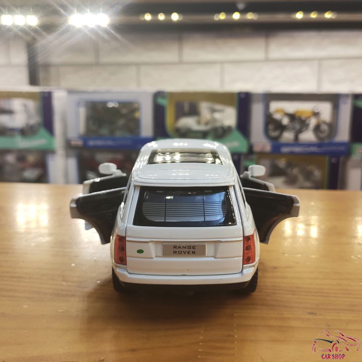 Mô hình hợp kim siêu xe Range Rover tỉ lệ 1:32 màu trắng