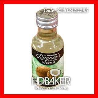 Hương mùi dừa coconut hiệu rayner's - chai 28ml