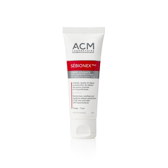 ✅ ACM Kem dưỡng ẩm, giảm mụn, mờ vết thâm Sebionex Trio Anti-Imperfection Soothing Cream 40ml