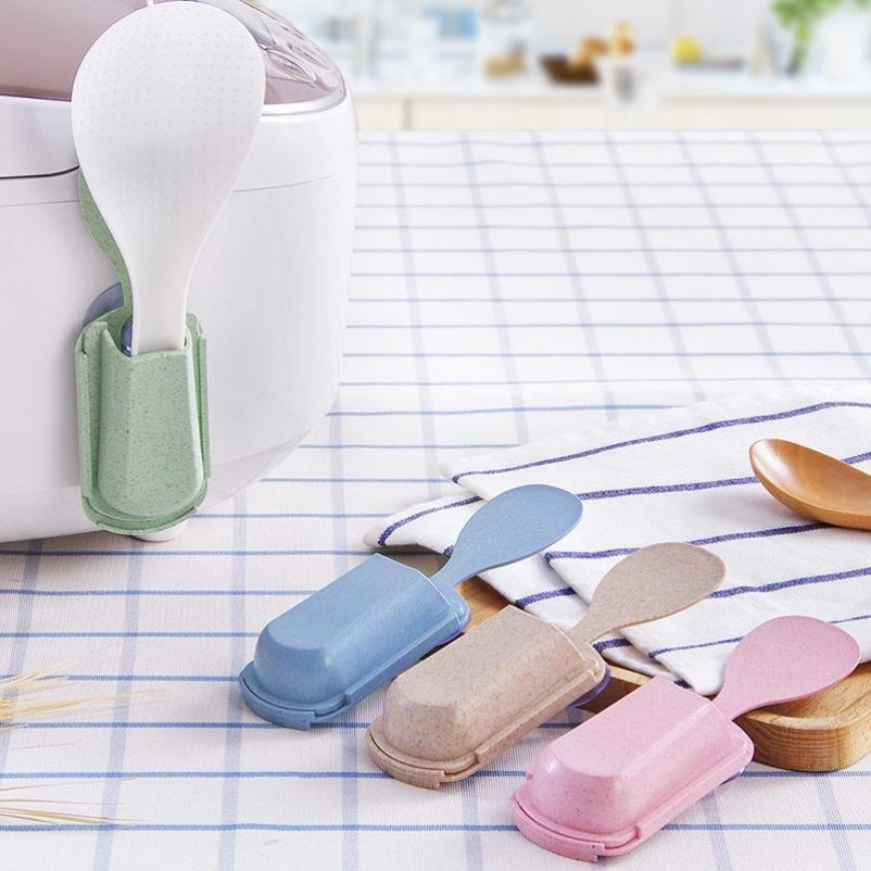 Giá Đựng Muỗng Múc Cơm Tiện Dụng Gọn Gàng Cho Nhà Bếp