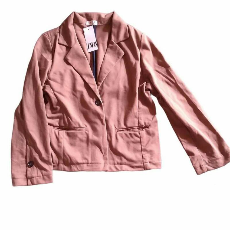 Áo khoác blazer nữ dáng ngắn xuất dư