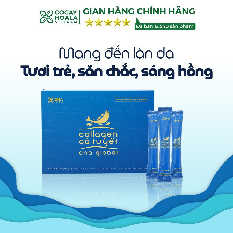 Collagen cá tuyết Nauy - Collagen làm đẹp da, da săn chắc, căng bóng ngậm nước ẩm mượt