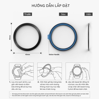 Viền Bezel cho Samsung Galaxy Watch 3 (45mm / 41mm ) - Hãng RINGKE